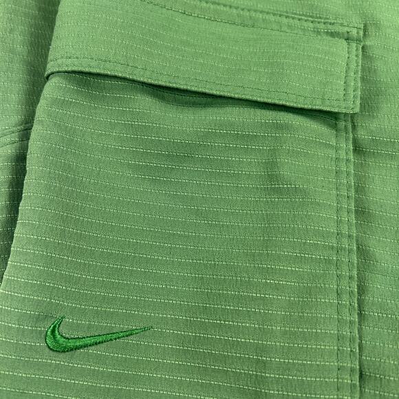 Nike Sphere Dry Athletic Cargo Pants Leaf Green Ankle Ties Size L (12-14) - Picture 8 of 11